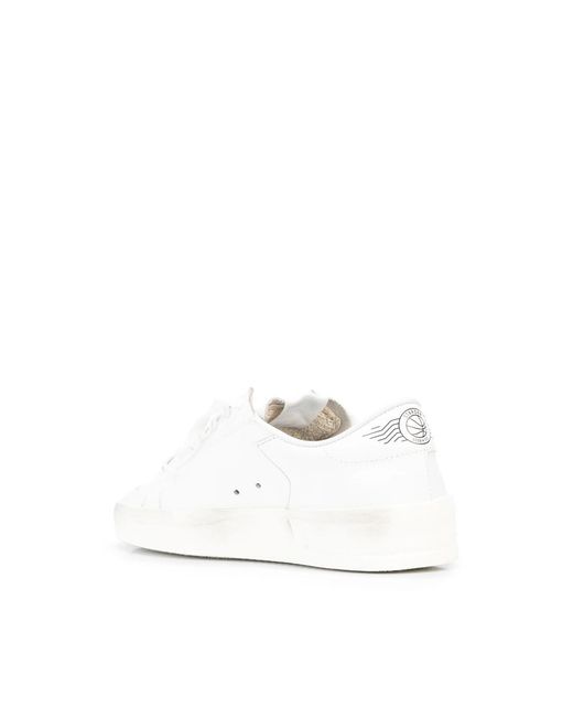 Golden Goose Deluxe Brand White Stardan Leather Sneakers
