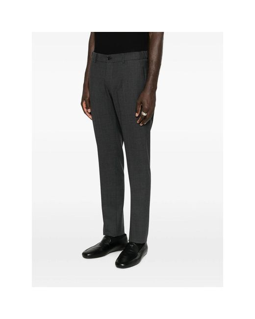 Berwich Black Morello Elax Tailored Trousers for men