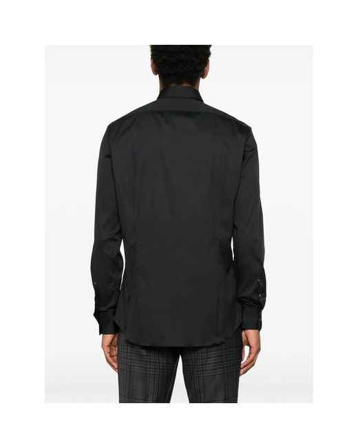 Mazzarelli Black Button-Down Shirt for men