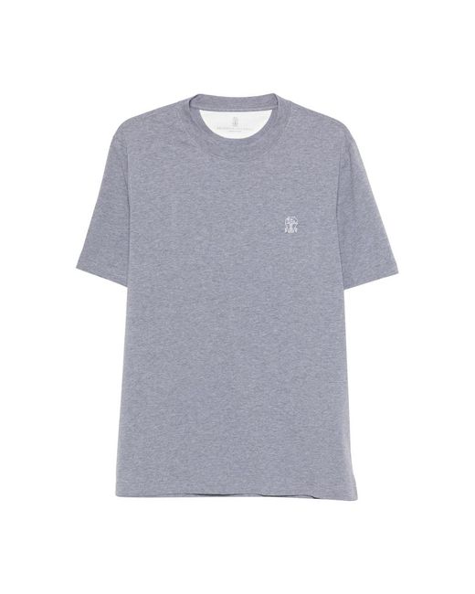 Brunello Cucinelli Blue T-Shirts & Vests for men