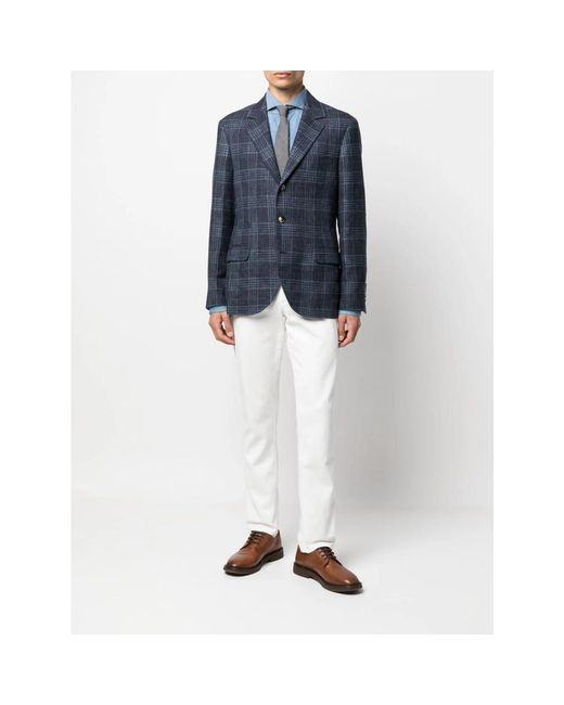Brunello Cucinelli Blue Shirts for men