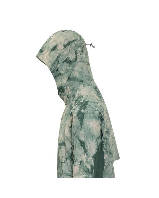 Y-3 Green Hooded Print Jacket for men