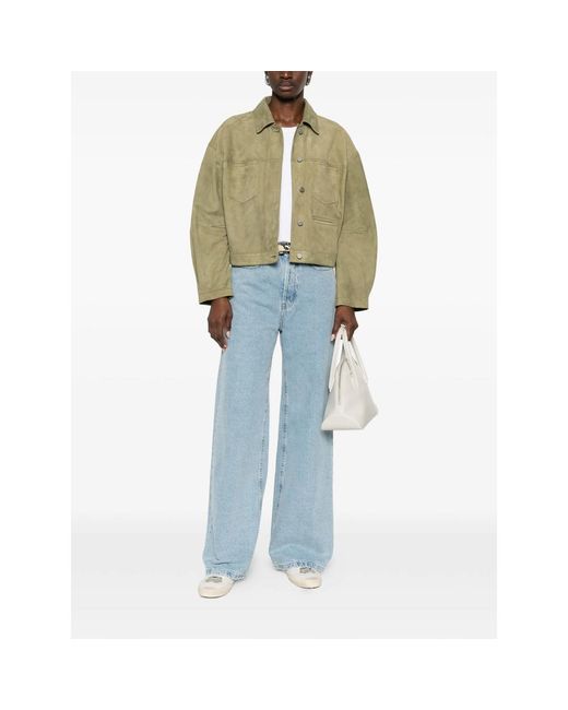 Lois Blue Skater Wide-Leg Jeans