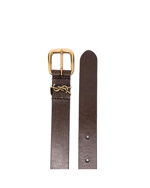 Saint Laurent Brown Belts for men