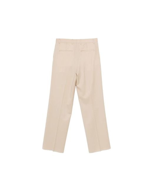 Lardini Natural Pleated Trousers for men