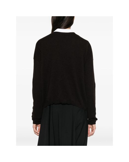 Lisa Yang Black Abby V-Neck Cardigan