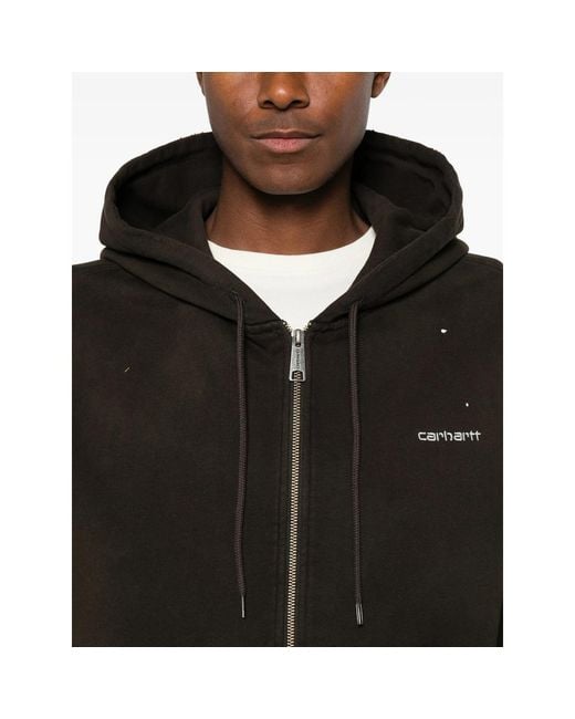 Carhartt Black Zip Hooded Sweatshirt for men