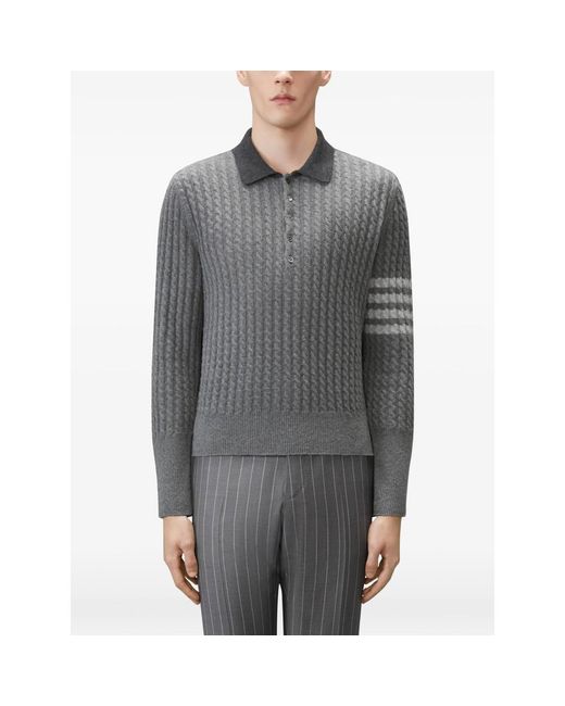 Thom Browne Gray Polo Shirts for men
