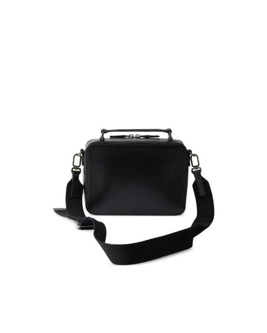 Prada Black Brique Leather Bag for men
