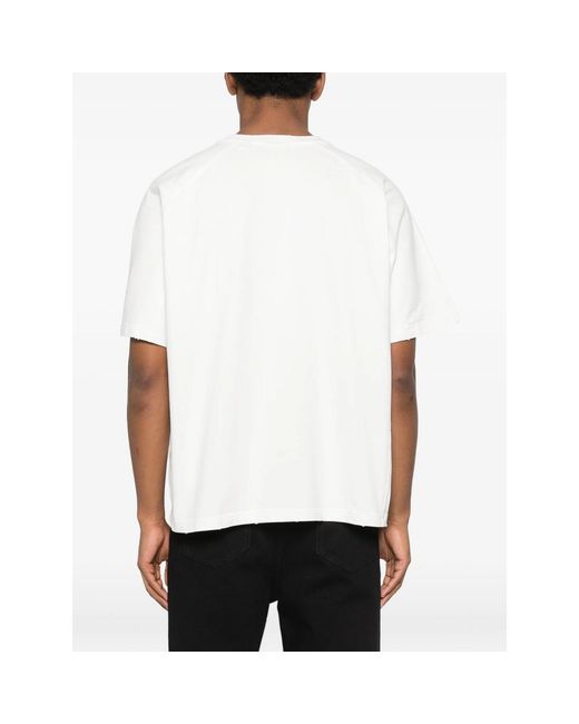 Daily Paper White Logo-Embossed T-Shirt for men