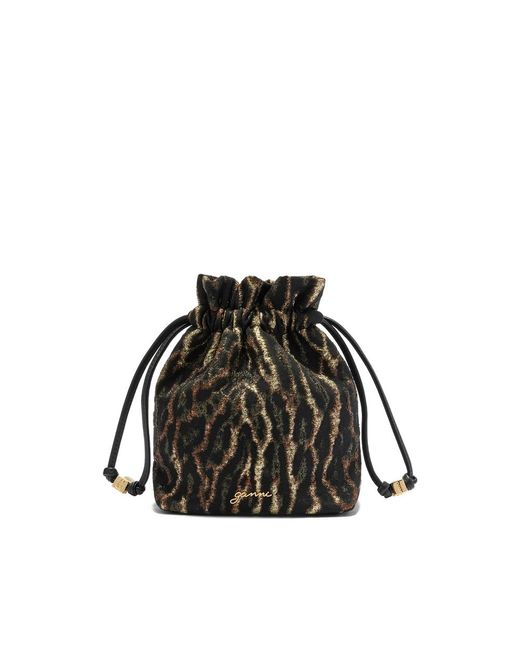 Ganni Natural Bucket Bags
