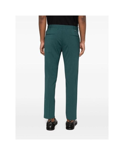 PT Torino Green Belt-Loop Trousers for men