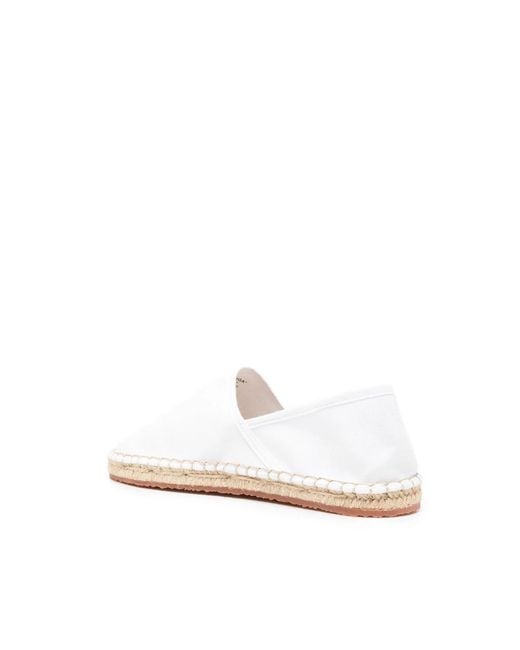 Superga White Canvas Slip-On Espadrilles