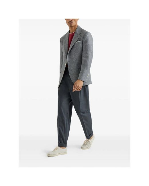 Brunello Cucinelli Blue Jackets for men