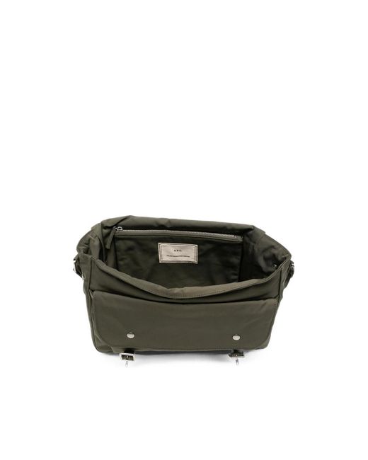 A.P.C. Black A. P.C. Buckle-Fastening Messenger Bag for men