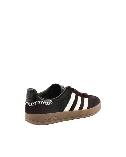 Adidas Black X Wales Bonner Gazelle Indoor Pony-Hair Sneakers for men