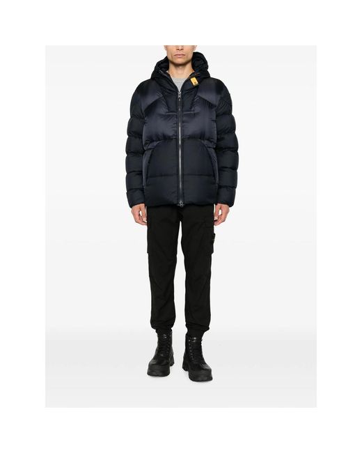 Parajumpers Blue Notigi Quilted Hooded Jacket for men