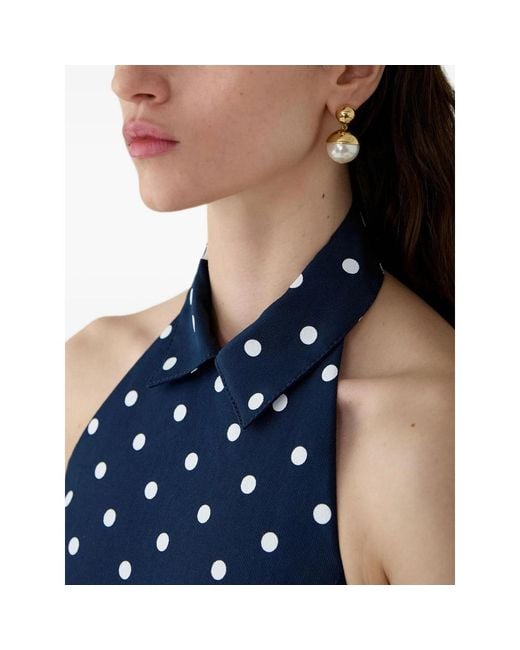 Carolina Herrera Metallic Pearl-Drop Earrings