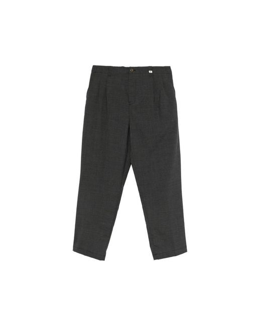 Myths Gray Poseidone Pleated Trousers for men