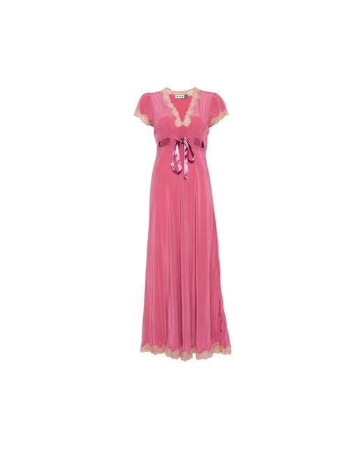 Rixo Pink Dress Marlice Mauve