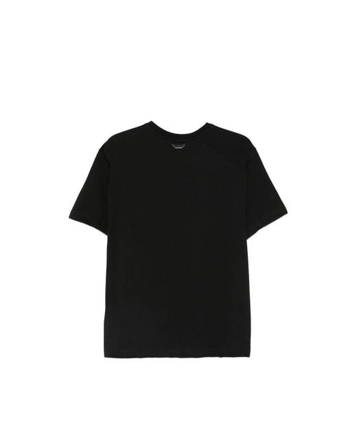 Adererror Black Short-Sleeve T-Shirt for men