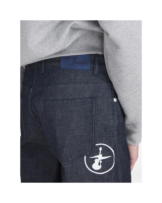 A.p.c. X Frgmt Blue A. P.C. X Frgmt Logo-Detail Denim Jeans for men