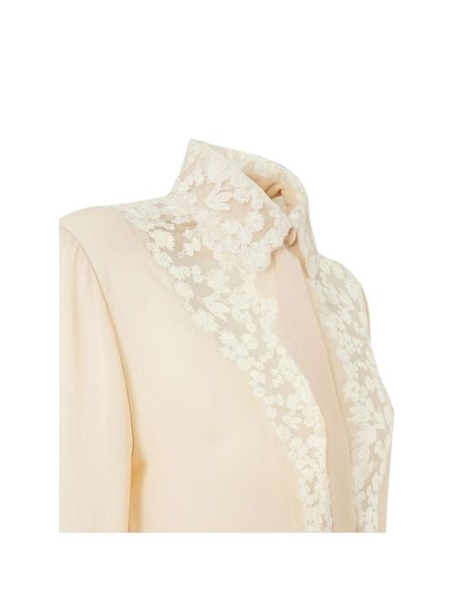Fendi Natural Parchment-Coloured Georgette Shirt