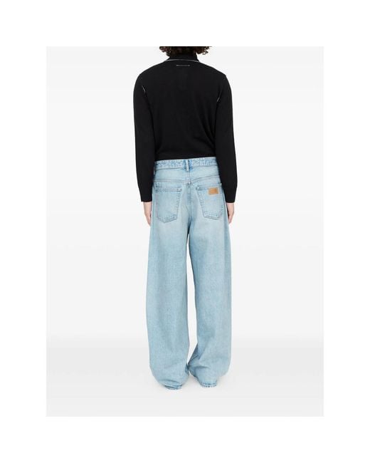 MM6 by Maison Margiela Blue Wide-Leg Jeans for men