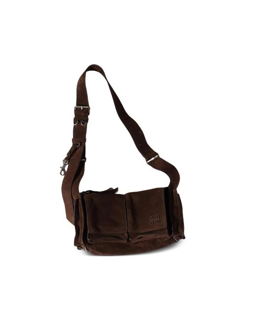 Miu Miu Brown Shoulder Bags