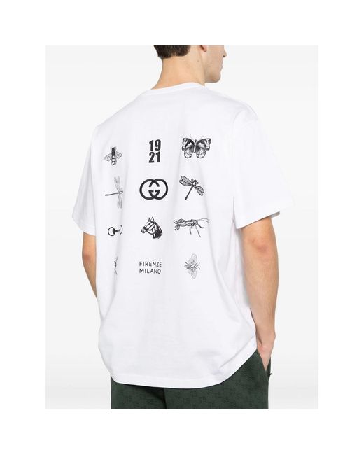 Gucci White T-Shirts & Vests for men