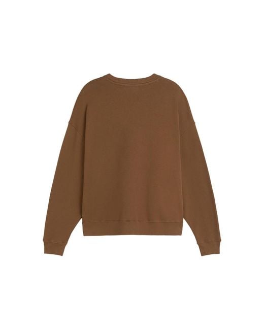 Ba&sh Brown Benjamin Logo-Print Sweatshirt