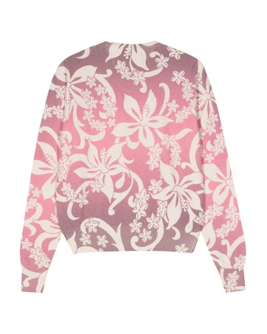 GIMAGUAS Pink Hanna Floral-Print Jumper