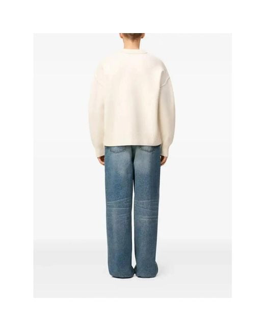 AMI White De Coeur' Sweater for men