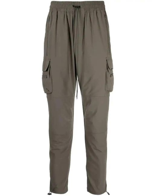 Represent Gray Drawstring-Waistband Track Pants for men