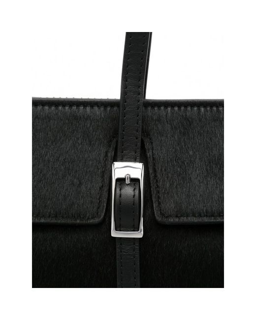 Elleme Black Le Bateau Calf Leather Shoulder Bag