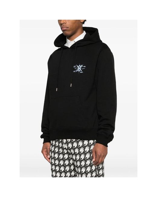 Daily Paper Black Graphic-Print Hoodie for men
