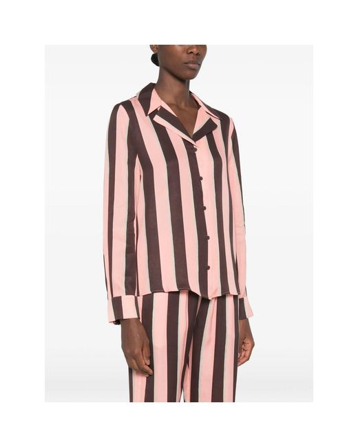 Stine Goya Pink Chemise Boutonnée À Rayures