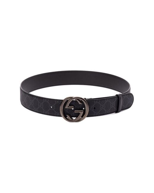 Gucci Black Interlocking G Belt for men