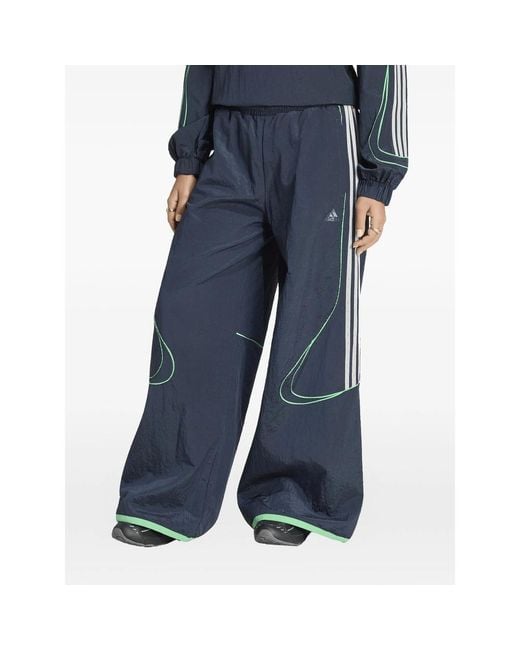 Adidas Blue Pants Wide-Leg