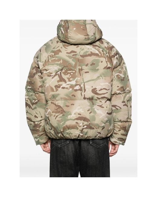Cole Buxton Natural Camouflage Hooded Jacket for men