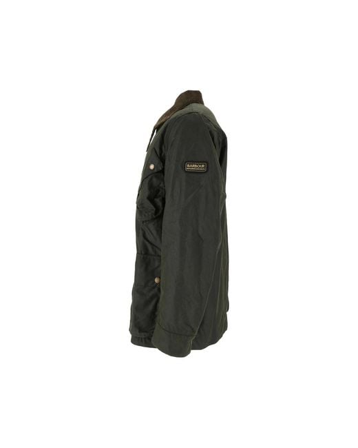 Barbour Green Brake Line Wax Jacket for men