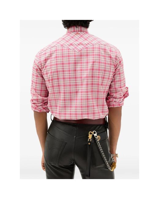 Versace Pink Shirts for men