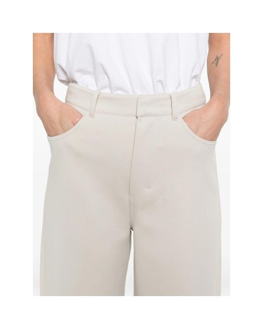 Max Mara White 'Max Mara Neutrals Trousers