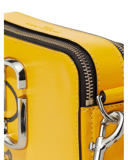 Marc Jacobs Leather X Peanuts The Snapshot Crossbody Bag in Yellow - Lyst