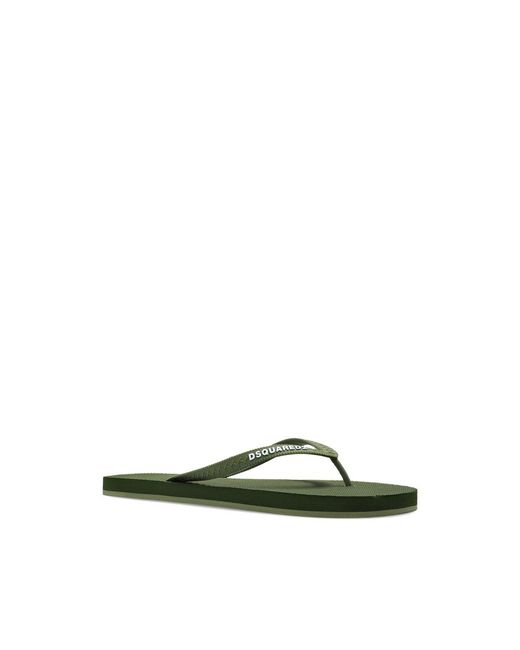 DSquared² Green Flip-Flops & Slides for men