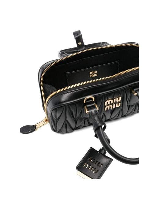 Miu Miu Black Arcadie Tote Bag
