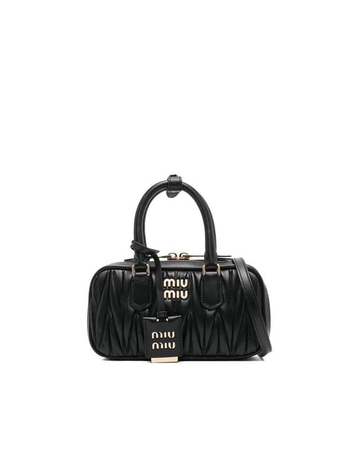 Miu Miu Black Arcadie Tote Bag