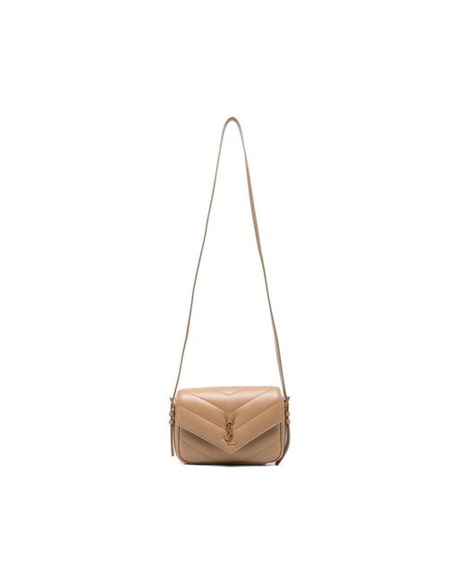 Saint Laurent White Loulou Toy Quilted Leather Shoulder Bag
