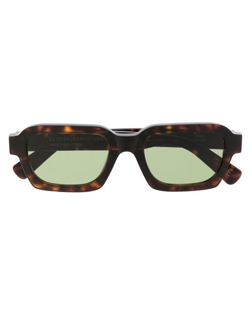 Retrosuperfuture Brown Caro 3627 Tortoiseshell-Effect Sunglasses for men