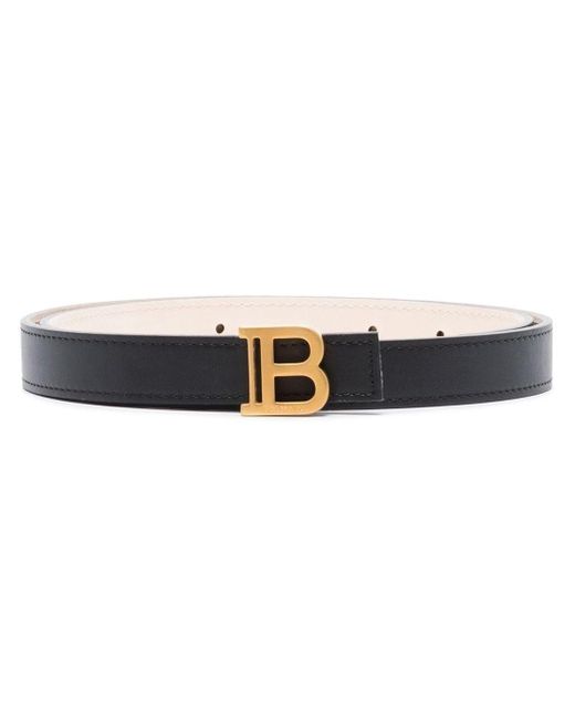 Balmain Black Logo-Buckle Belt